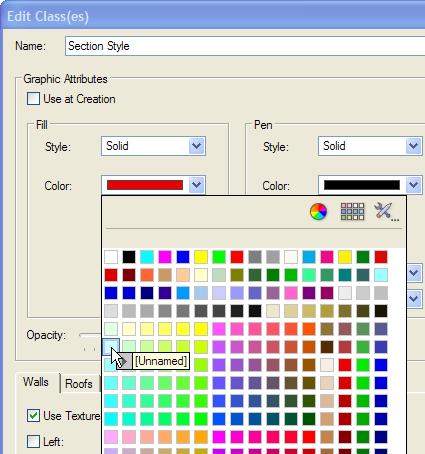11. In the Navigation palette, select the Classes tab. Right-click the Section Style class and select Edit. In the Edit Class dialog box, change the Pen Line thickness to.