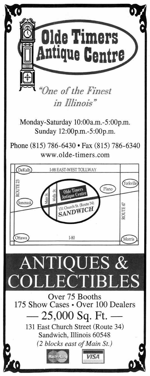 OLDE TIMERS ANTIQUE CENTRE Sandwich Time will get away from you when you choose this fabulous mall as your destination!
