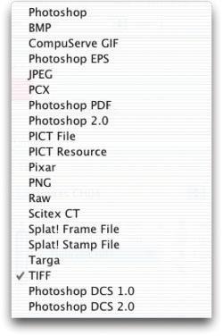 Tips on working with and selecting file formats- Photoshop supports more than 20 file formats by default. Additional formats used by filters or certain cameras can be added via plug-ins.