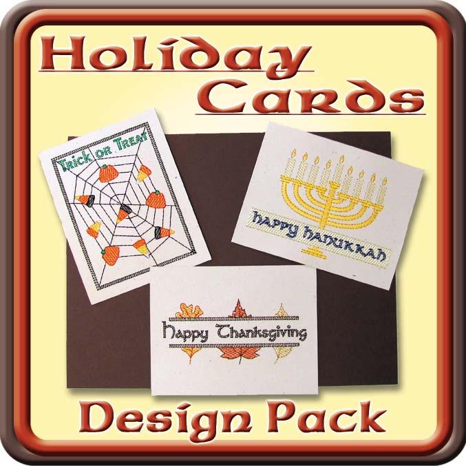 Embroider beautiful Holiday Cards on card stock paper for the special people in your life!