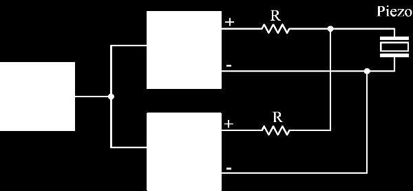 As shown in Figure 4, each ultrasonic piezo amplifier driver is isolated with a small series resistor. The resistance is typically between 0.25 ohm to 1 ohm.