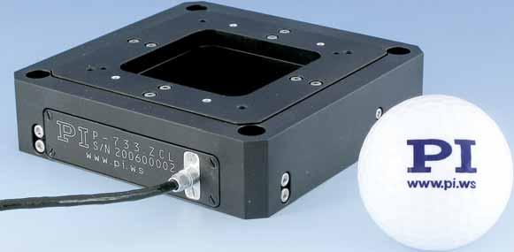 P-733.Z High-Dynamics Piezo Z-Nanopositioning Stage Direct Position Metrology and Clear Aperture Physik Instrumente (PI) GmbH & Co. KG 2008. Subject to change without notice.