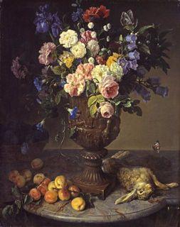 François Desportes Urn of Flowers with