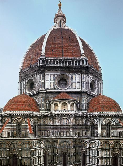 Artist: Filippo Brunelleschi Title: Dome of Florence Cathedral Date: 1417 36; lantern completed 1471; the gallery, 1515 known simply as The Duomo Both architect and artist Filippo Brunelleschi