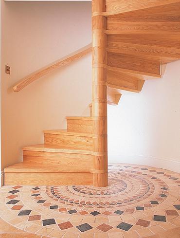 Wooden Spiral Staircase