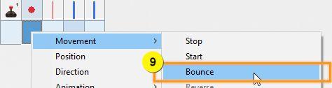 Bouncing the Ball We will use the Events Editor to program the ball to bounce not only when it hits the paddles but also when it hits the top or the bottom of the