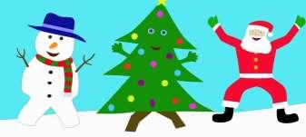 Click on the pictures to follow the links The Christmas Tree Song Sing along as you help