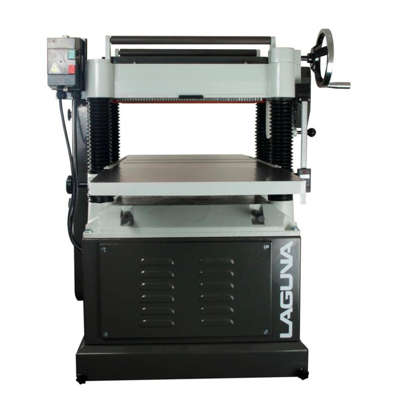 Laguna Planer 20 4 Post Planer Depth of cut digital readout with tape backup Table: 1442 x 508mm wide including 2 x extensions 6 rows ShearTec II helical cutterheads with four sided German carbide
