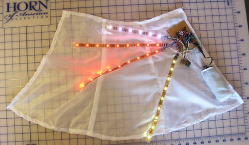 ISWC '14 ADJUNCT, SEPTEMBER 13-17, 2014, SEATTLE, WA, USA Figure 3. The electronics apron that sits inside the Baroesque Skirt.