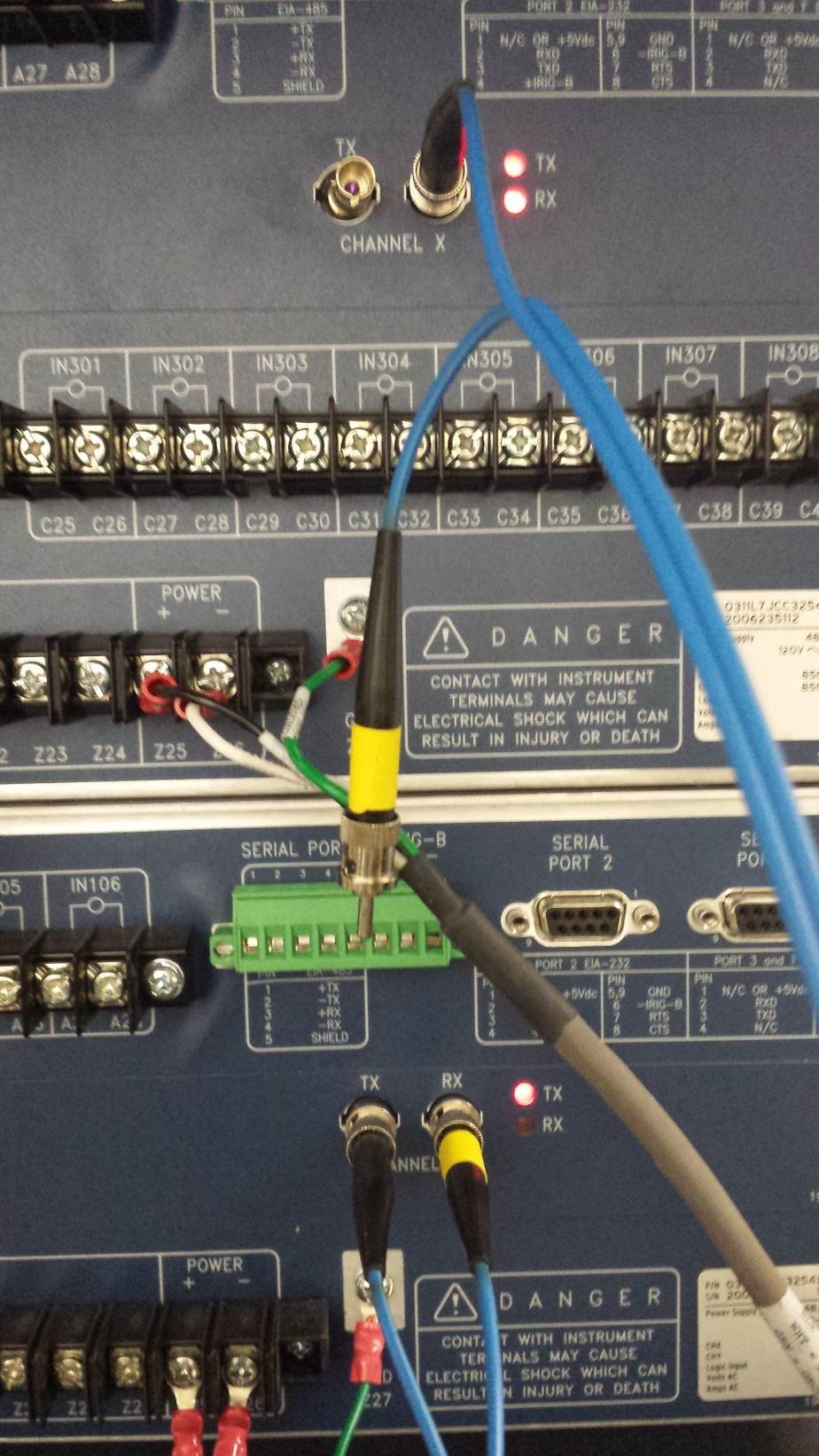 In cases where the communication channel fails, or one of the relays stops working, the 87CH FAIL LED on the front panel of the relays will light up to denote that a communication failure has