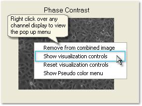 Select Show, hide or reset visualization controls. Adjust brightness, contrast and gamma parameters. 8-11.
