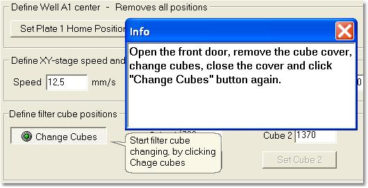 FILTER CUBE CHANGING To change filter