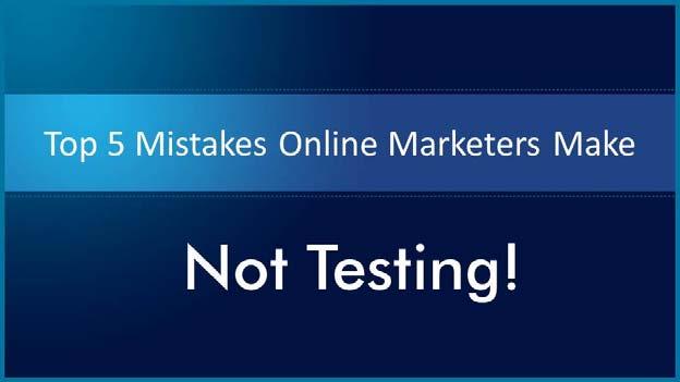 Hi this is Don Crowther. In this video I d like to talk about one of the top five mistakes that online marketers make and this one is deadly.