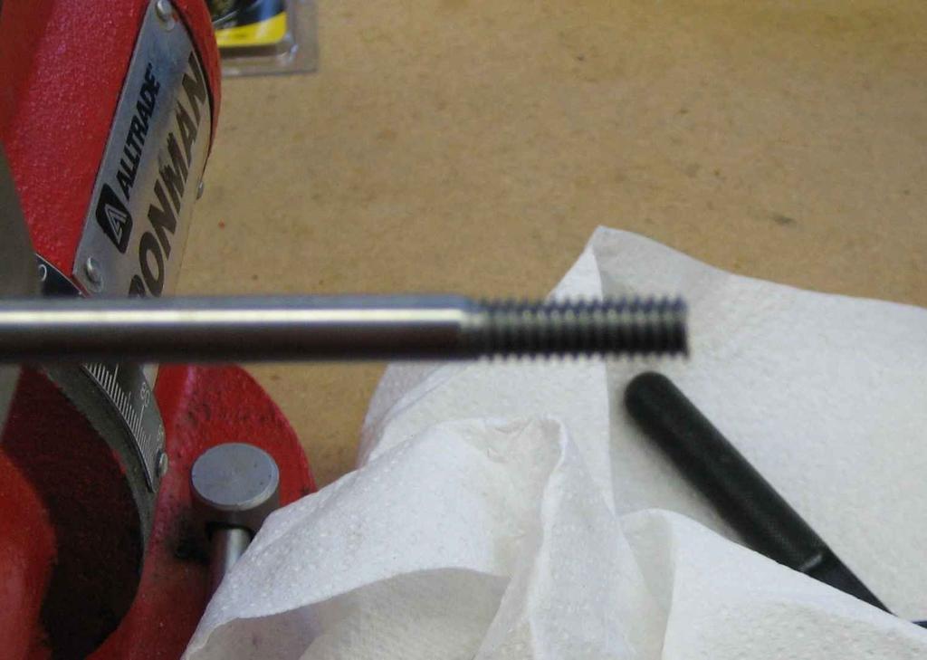 Threaded rod (sorry for the bad focus) Finished clamp with nut on rod. Two of the rods will need to be bent.