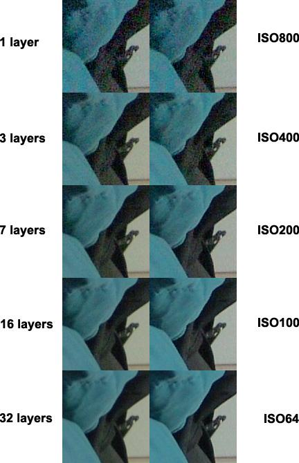 Example NR Stack Here is a set of images that show how useful stacking can be to reduce noise.