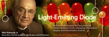 Holonyak, (GE) First Visible Red Light Laser and LED (1962) (Holonyak s GaAsP Alloy Semiconductor) Heterojunction Laser