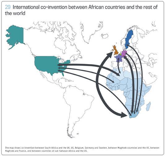 Co-invention patterns a statistical analysis Co-invention indication for international cooperation : 12 % of mitigation technologies worldwide only 9 % of all inventions worldwide 23% of African