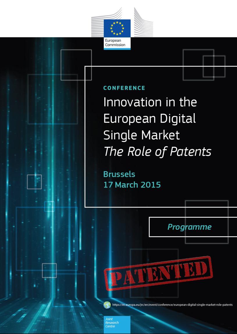 Recent conference on patents in the European Digital Single Market: https://ec.