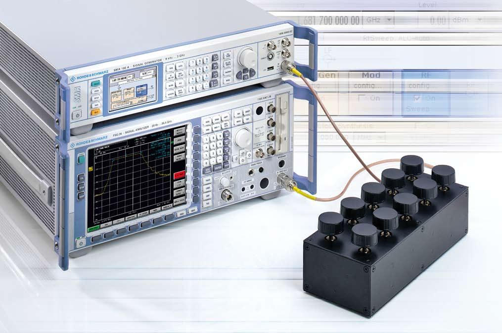 Ideal for use in production In production and ATE applications, the test equipment must provide short setting times in order to ensure high throughput and low measurement costs.