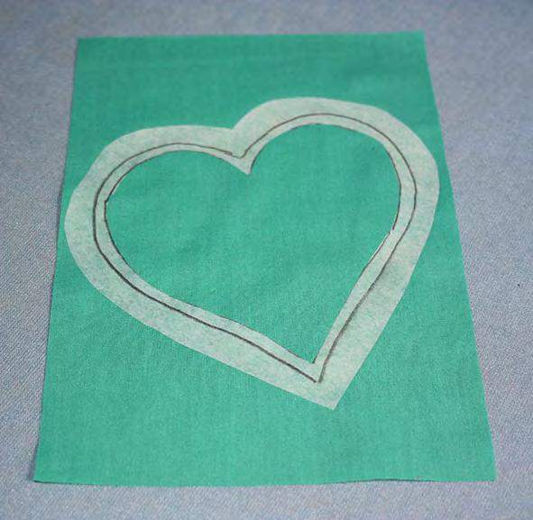 Cut out the inside of the heart on the inner heart line.