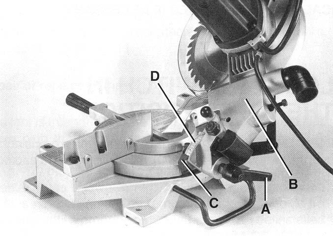 NOTE: Lock handle (A) is spring loaded and can be repositioned by pulling out on the handle and repositioning it on the nut located underneath the hub of the handle.