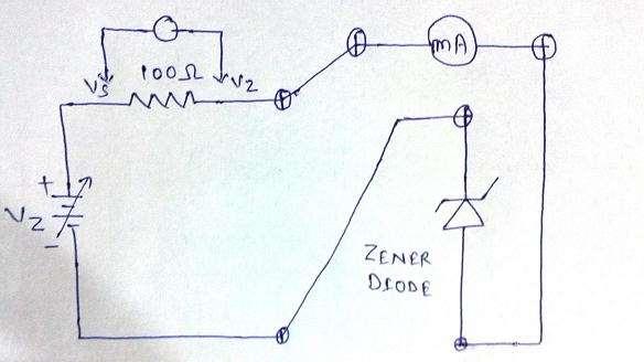Fig.1a. Connection diagram reverse biased zener diode. Range 10V. Fig.1b. Connection diagram forward biased zener diode. Range 1V. 5.