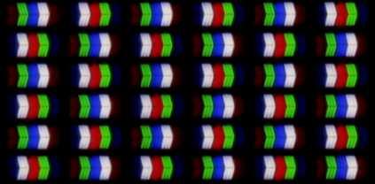 Sub-pixel pattern of RGBW display - phase 1 Sub-pixel pattern of RGBW display - phase 2 140 140 120 100 120 p 0 p 0 100 80 80 60 60 40 40 20 20 0 0 50 100 150 200 250 300 350 400 450 Luminance