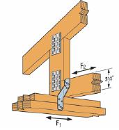 Truss floaters should be installed on top of the cap plate on a long interior wall which is perpendicular to the trusses and near the center of the house. Check the truss spacing.