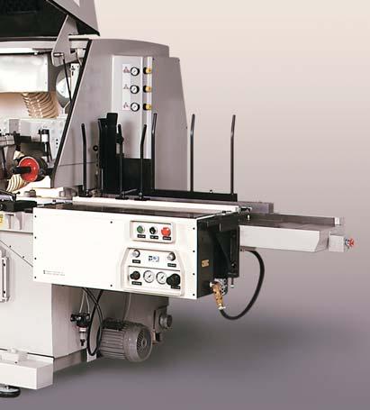 A shortened infeed table is available for highspeed