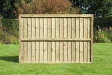 Featheredge panels are constructed with ½