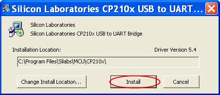 The system will ask you to install the USB driver.