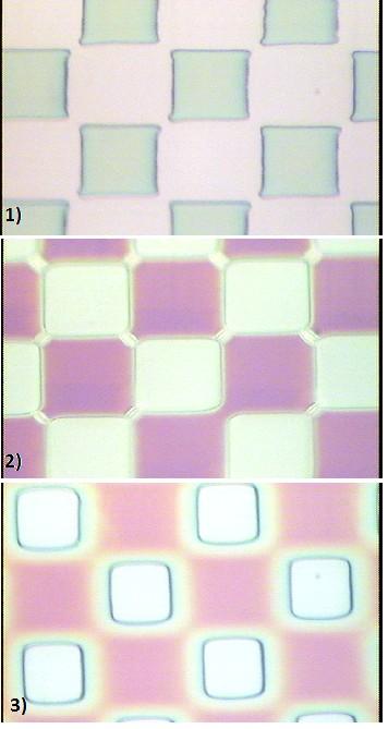 Figure 4.20: Overexposure tests continued after the addition of the copper reduced transmission filter. Exposure times are 10s, 15s and 20s for 1-3 respectively.