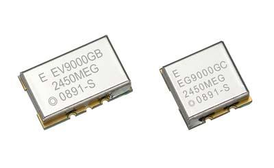 2. GHz-Band Direct-Drive SAW Oscillators: EG-9GC & EV-9GB Background: Epson Toyocom used the NS-34R to develop the EG-9GC SAW oscillator and the EV-9GB voltage-controlled SAW Oscillator (VCSO), both