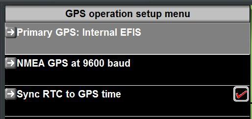 Enroute else the GPS status field will show a yellow background with the text >Limit.
