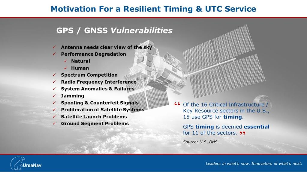 The only completely equivalent PNT solution to GPS is another GNSS.