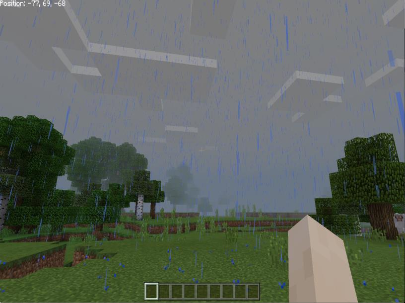 Create a chat command that makes it rain when it is clear, or turn clear when it is raining. 4.