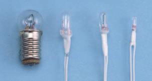 GOW/GOR LIGHT BULBS These high quality bulbs are excellent for illuminating any part of a dollhouse or miniature room.