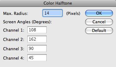 Fig 12.4 The Image Size dialog box when pixels are added. Notice the change in pixel dimensions. 7. Apply the Color Halftone filter by choosing Filter > Pixelate > Color Halftone.