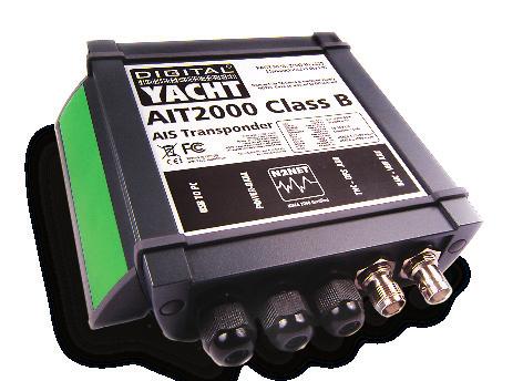 AIS SYSTEMS AIT2000 CLASS B AIS TRANSPONDER Great value, flexible AIS transponder solution with multiple outputs to suit every installation and optional wireless solution The AIT2000 uses the latest