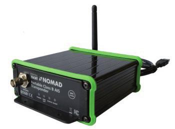AIS SYSTEMS NOMAD PORTABLE CLASS B TRANSPONDER The World s first portable Class B transponder with a wireless interface Nomad is a new, portable AIS navigation solution from Digital Yacht.