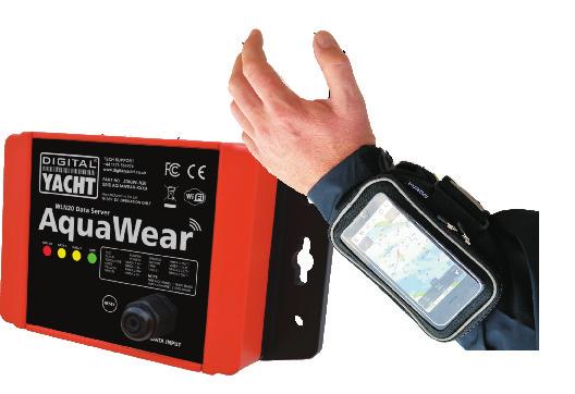 WIRELESS NAVIGATION AQUAWEAR WLN20 WIRELESS GATEWAY A wireless data gateway to connect smart phones and tablets system and introduces wearable navigation to the marine market with its stylish wrist