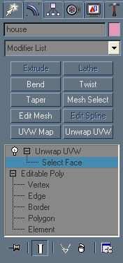 option to select a "face" (which is a surface on your object)