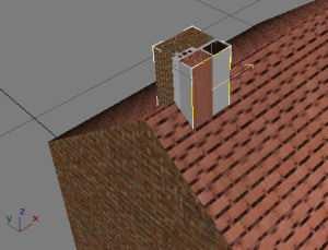 to do is click "apply" and watch your chimney go grey. Then close the material editor.