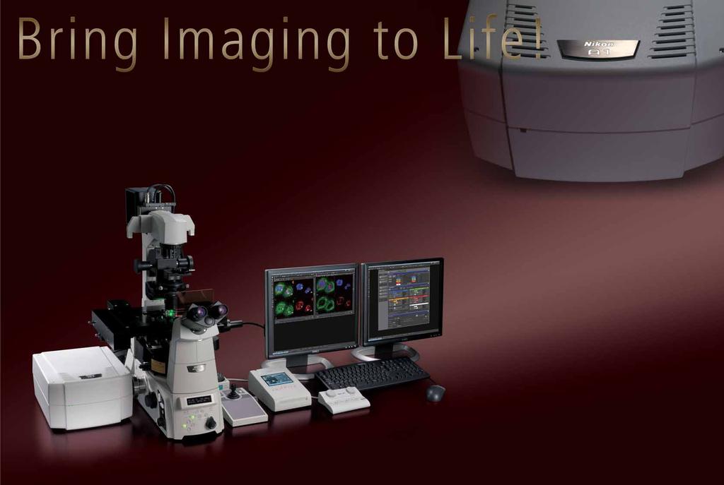 Capturing high-quality images of cells and molecular events at high speed, Nikon s superior A1 + confocal laser microscope series, with ground breaking technology, enables you to bring your imaging