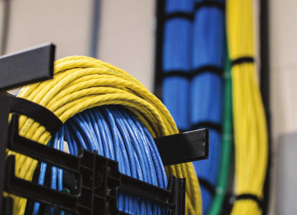 Solution Belden 10GXS Category 6A cable was used to establish two drops in each classroom across the Forsyth County Schools district. By pulling two cables, the district now has redundancy.