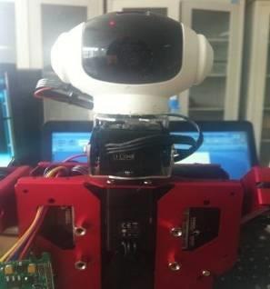 Overall system structure MRS-D009SP steering gear installed in the robot body is responsible for the head movement along the X axis, and controls the head turn around left and right.
