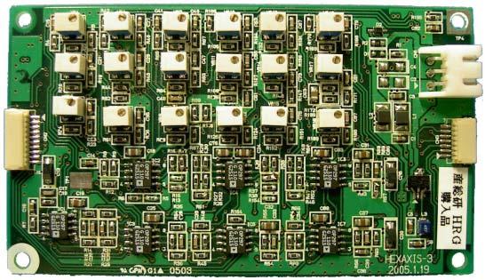 from analog sensors. 16 channels of 11 [bit] PWM output, 16 channels of 24 [bit] Counter, and 32 channels of DIO, are also prepared for controlling motors.
