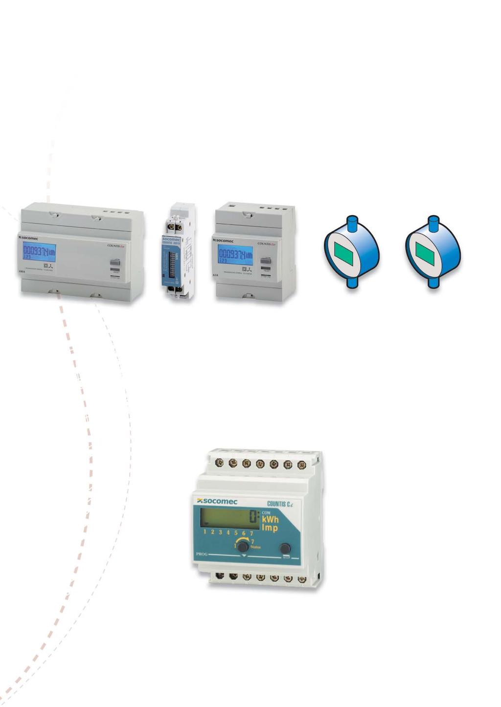 Countis Pulse Collector PULSE COLLECTOR MODULE WITH COMMUNICATIONS - 7 inputs: kwh or pulses (water, gas, air,...). - Monthly kwh consumption (12 months). - Load curve.