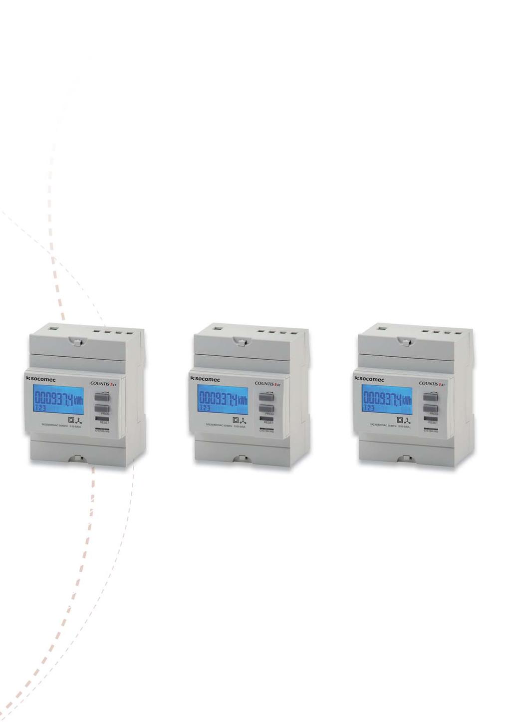 Countis Energy Metering Type Connection Max Rating kwh Metering Three Phase CT 5A 6000A Features: - Connect via CT.../5 Amps three-phase. - Class 1 to IEC 62053-21. - Total/Partial kwh.