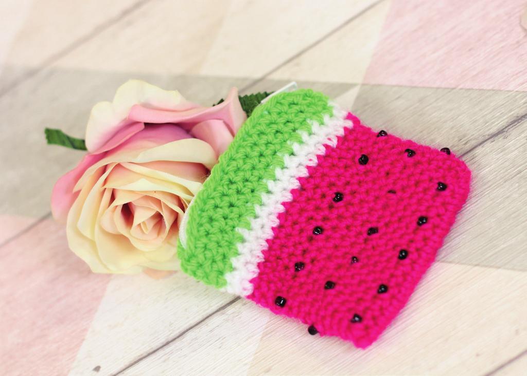 Beginner s Crochet Watermelon Zip Purse Friday 23rd February 1pm - 3pm 10 per person Take your first steps in crochet, learning a